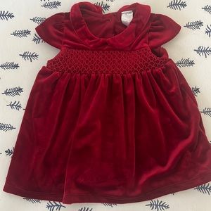 Velour Baby girl dress